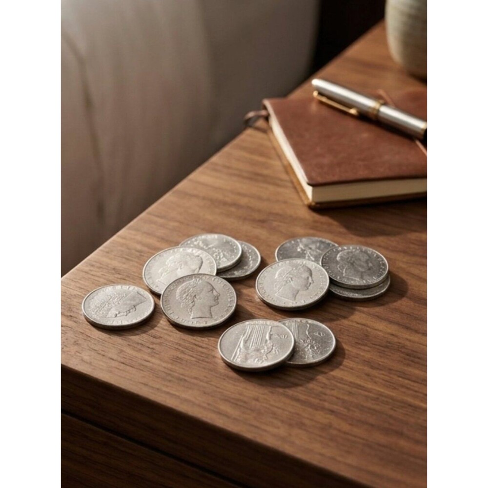 Lot Of 17 Vintage Italian 100 Lira Coins